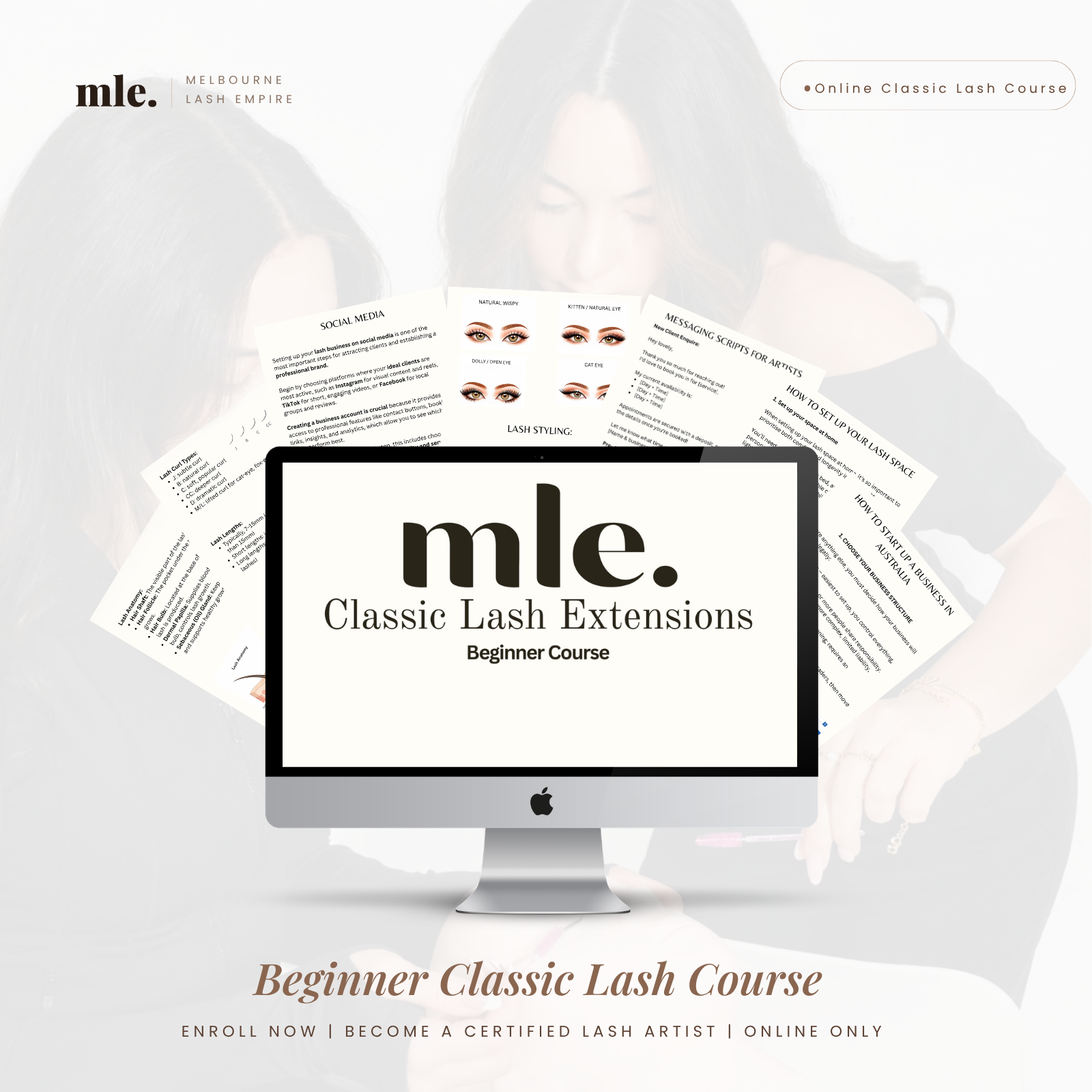 Online Beginner Classic Lash Course
