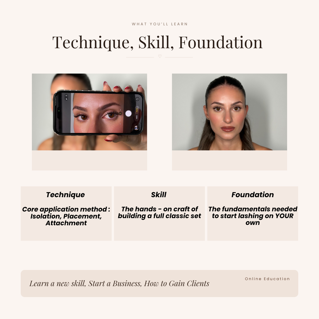 Online Beginner Classic Lash Course