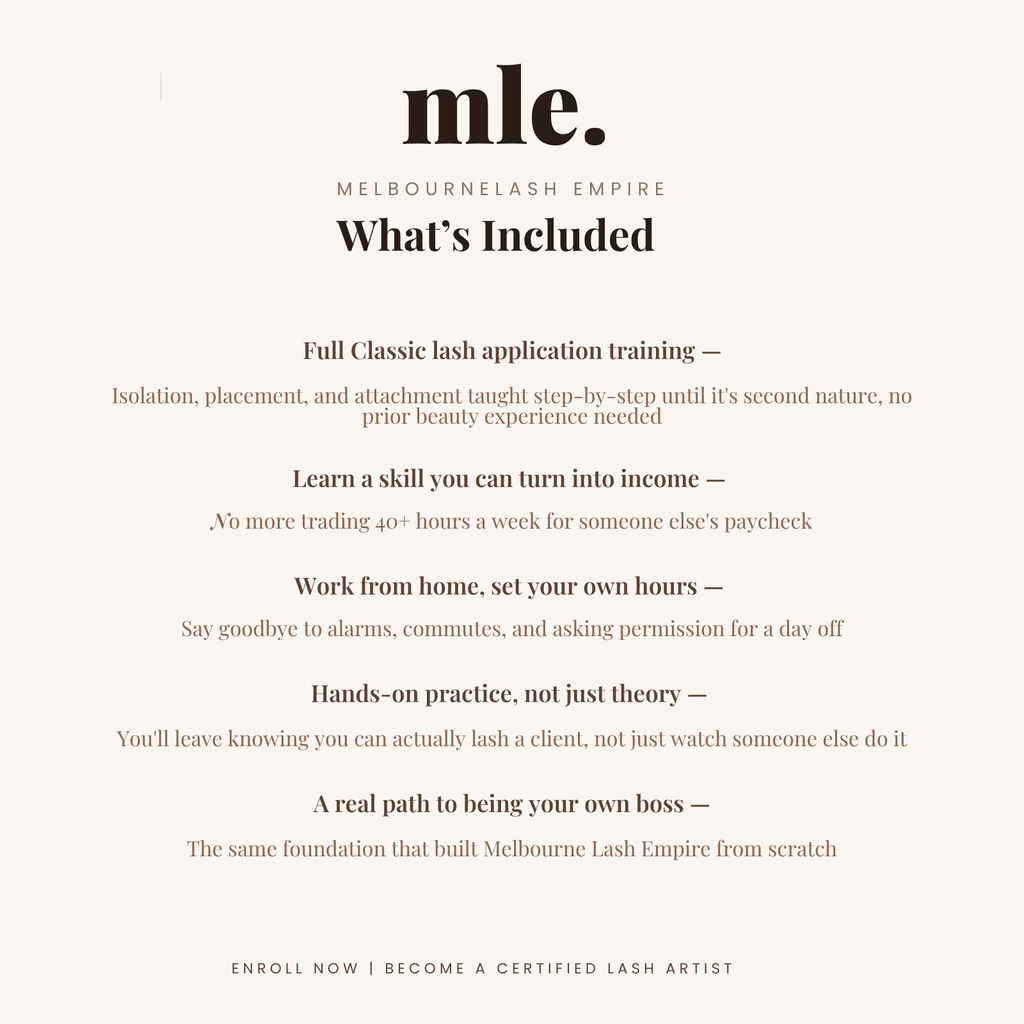 1:1 In-Person Beginner Classic Lash Course