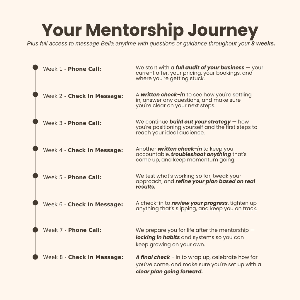 Mentorship Program - Level up your beauty biz