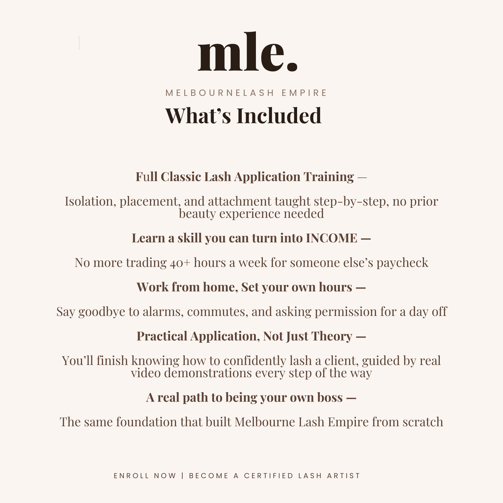 Online Beginner Classic Lash Course